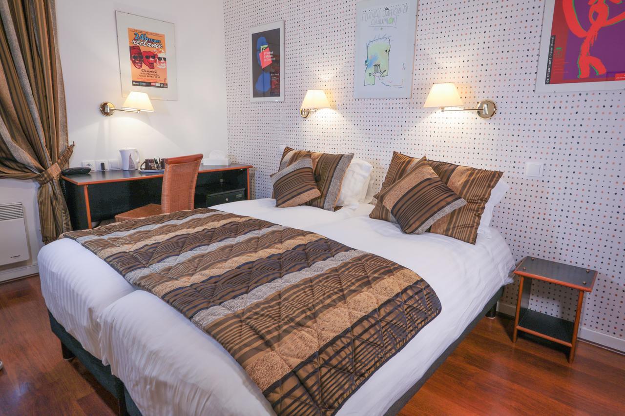 Hotel Restaurant Des Remparts Шомон Экстерьер фото